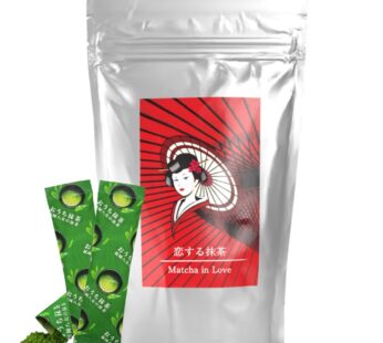 Dreaming Matcha (Red) [Matcha in Love]  100% Pure Yame Matcha Green Tea Powder 2g Individual Stick / Packet [恋する抹茶] 個包装 抹茶 無添加 無糖 無塩 無香料