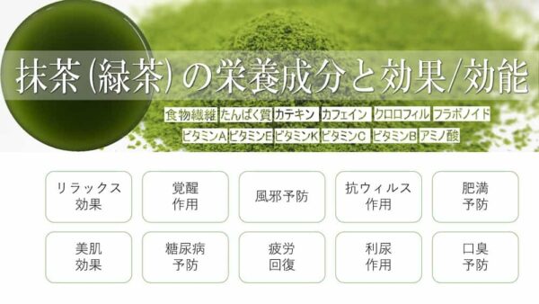 Matcha Green tea nutorients benefits